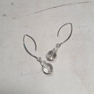 Boucles d'oreilles cristal de roche