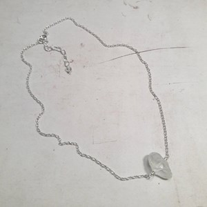 Collier cristal de roche argent 925