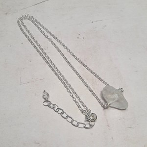 Collier cristal de roche argent 925