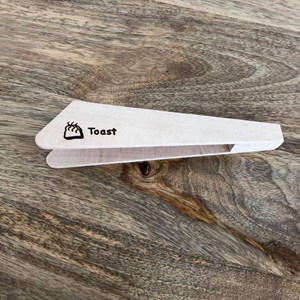 Pince à toast en hêtre