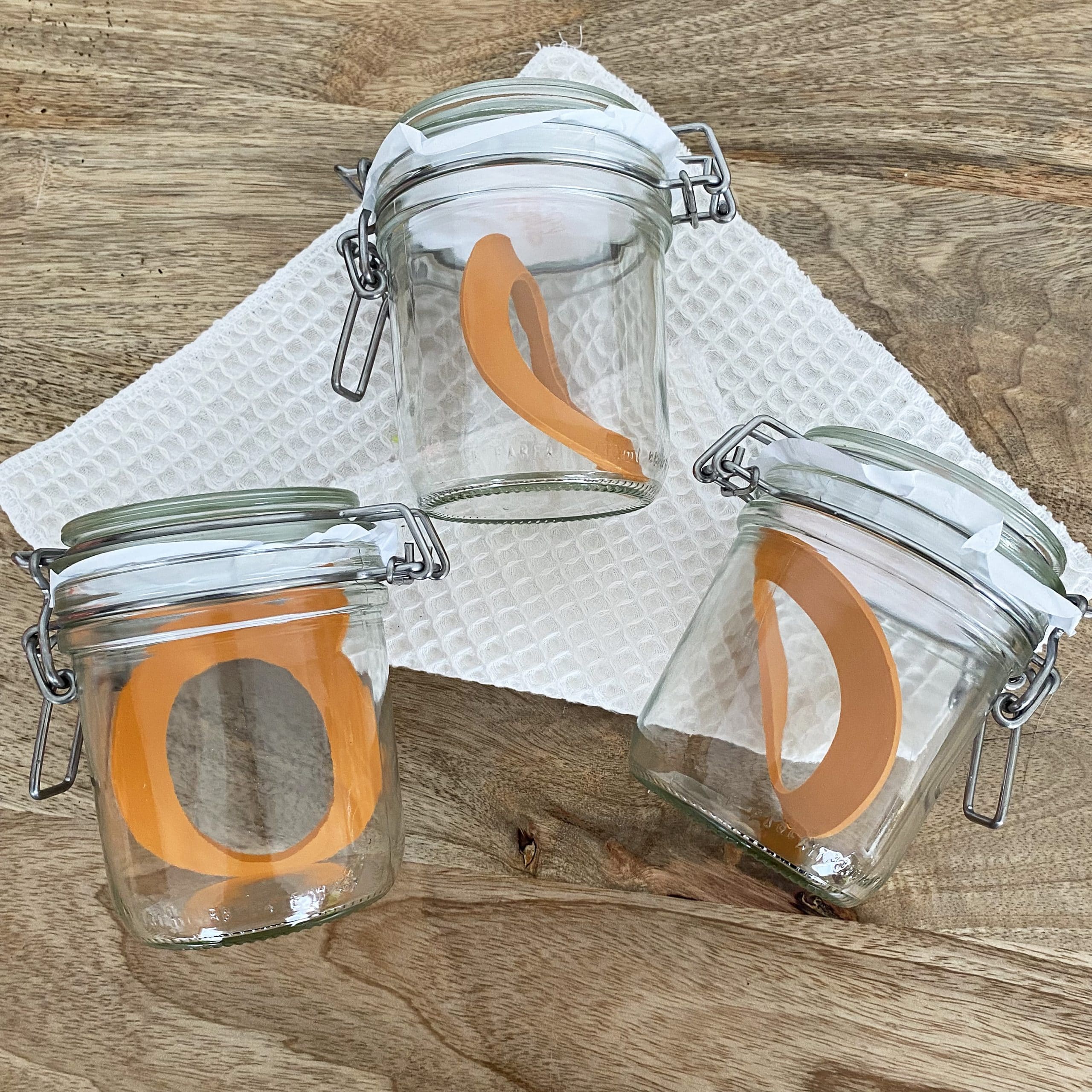 Le Parfait Super Terrines - Wide Mouth French Glass Preserving Jars - Zero Waste Packaging (8, 200ml - 7oz - Half Pint