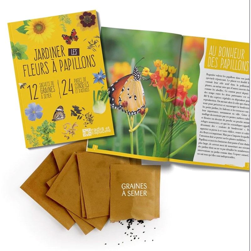 Mes courses en vrac - Coffret : je fais pousser mes 12 fleurs à papillons