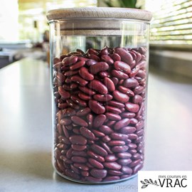 Bocaux en verre avec bouchon bois