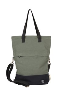 Shopper bag de vélo flo vert badawin