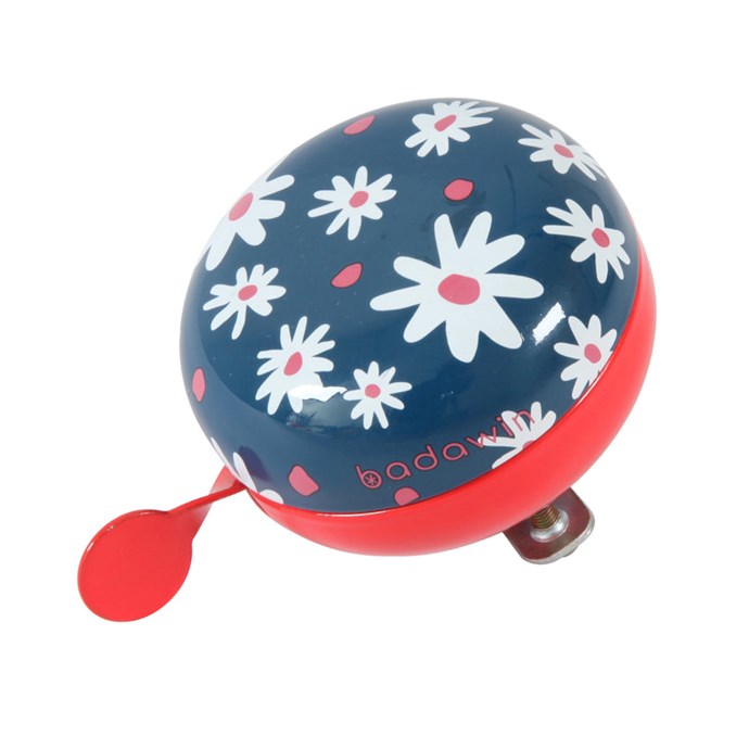 Sonnette De Vélo Fischer Motif Fleuri - Colorée, Fun, Pour Enfant Ou Adulte, Facile à Installer