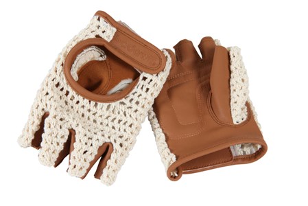Gants de vélo beige l badawin