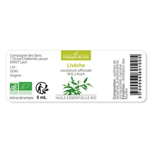 Livèche  (levisticum officinale) - huile essentielle bio - 5ml garantie chromace