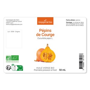 Huile de pépins de courge bio - 200ml - fraîcheur garantie oxycert® - vierge & d