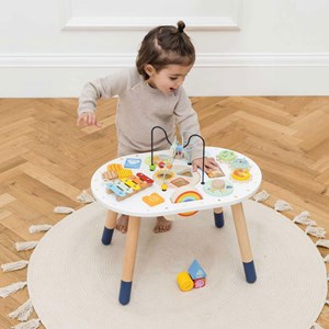 Table d'activités en bois - multicolore
