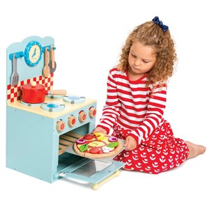 Four  and  plaque de cuisson bleu