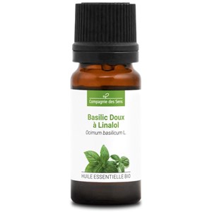 Basilic doux à linalol - huile essentielle bio - 10ml garantie chromacert® - ché
