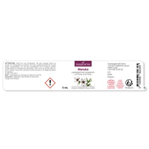 Manuka - huile essentielle bio - 5ml garantie chromacert® - chémotypée & intégra
