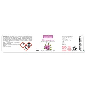 Rhododendron - huile essentielle bio - 5ml garantie chromacert® - chémotypée & i