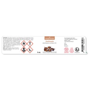Zanthoxyle - huile essentielle bio - 5ml garantie chromacert® - chémotypée & int