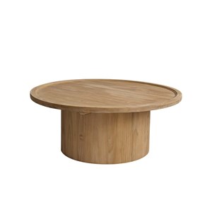 Table basse ronde teck