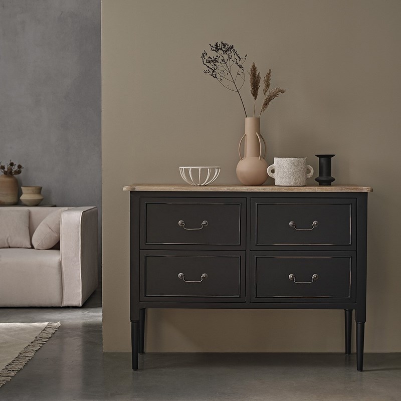 BOIS DESSUS BOIS DESSOUS - Commode en bois d'acajou 120