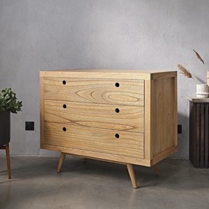Commode mindi 3 tiroirs