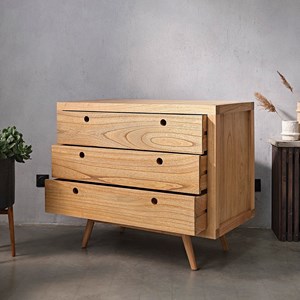 Commode mindi 3 tiroirs