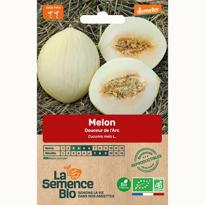 Melon douceur de l'arc - graines bio