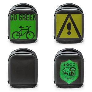 Sac à dos avec écran led pixel animé