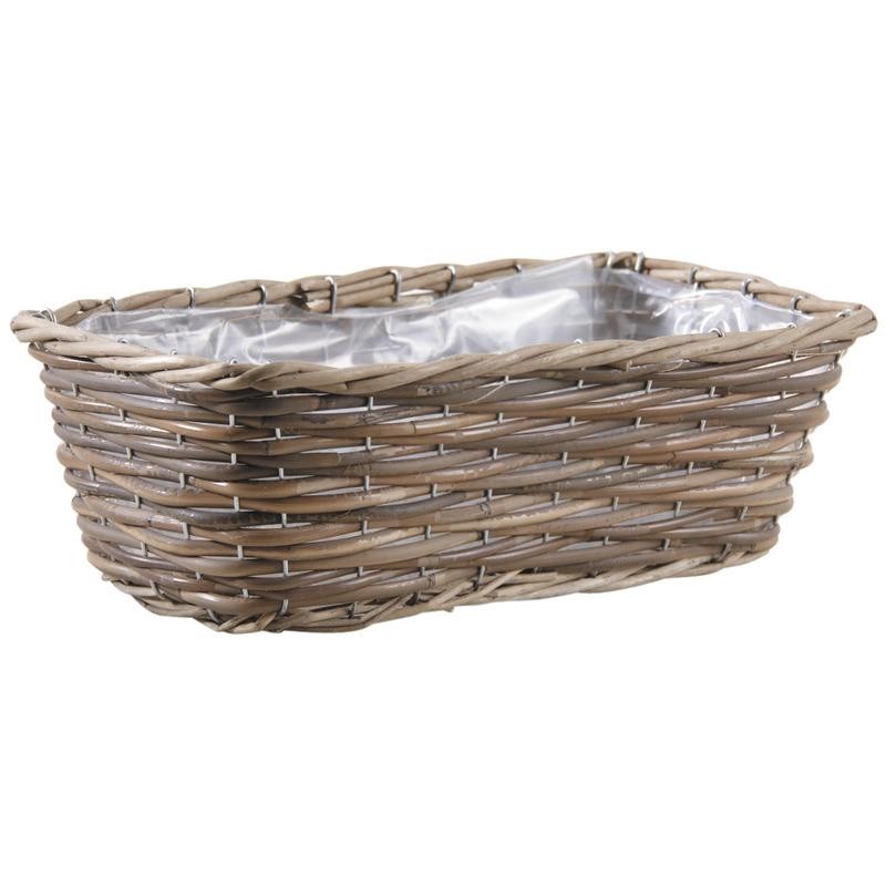 Aubry Gaspard - Jardinière en poelet gris 40 cm
