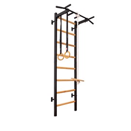 Benchk221b+a076espalier bois métal noir