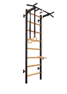 Benchk221b+a076espalier bois métal noir