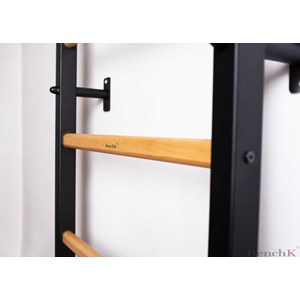 Benchk 200b espalier bois métal noir