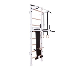 Benchk 414 espalier bois métal blanc
