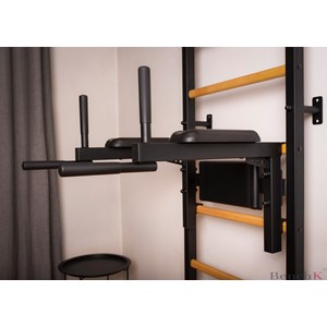 Benchk 712b espalier bois métal noir