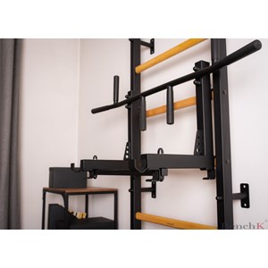 Benchk 712b espalier bois métal noir