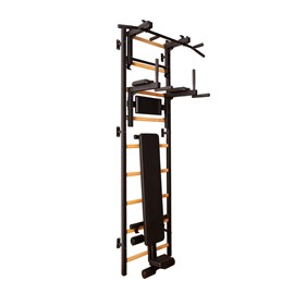 Benchk 733b espalier bois métal noir
