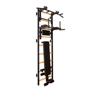Benchk 713b espalier bois métal noir