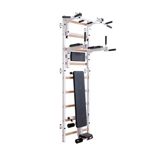Benchk 733w espalier bois métal blanc