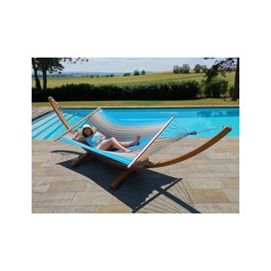 Hamac kouple turquoise anthracite