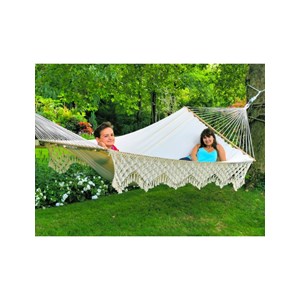 Hamac selekt écru à franges