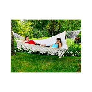 Hamac selekt écru à franges