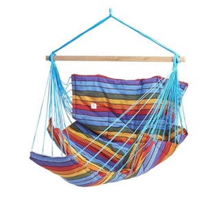 Chaise hamac multicolore certifié fsc 100% - konfort - 130x225cm