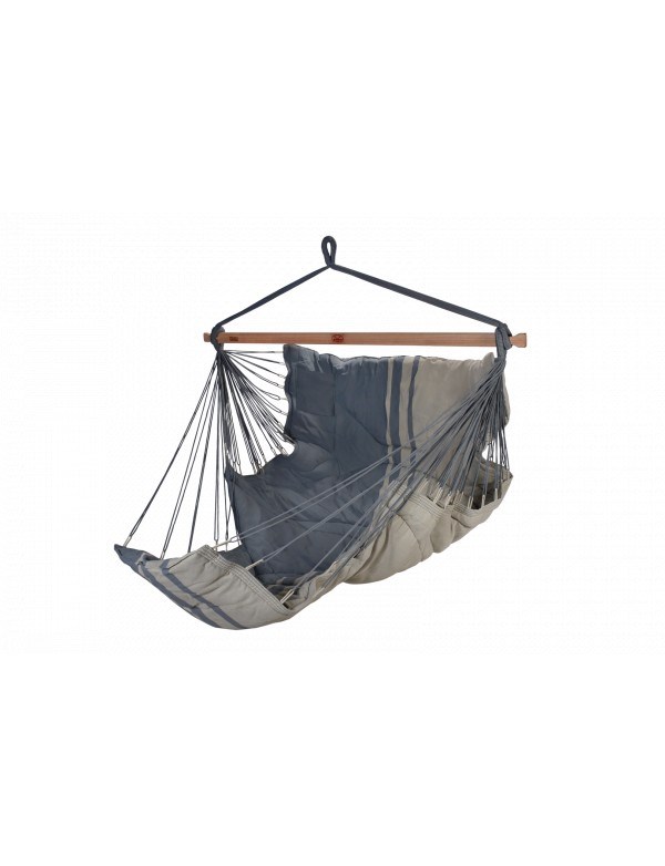 Jobek - Chaise hamac konfort anthracite taupe