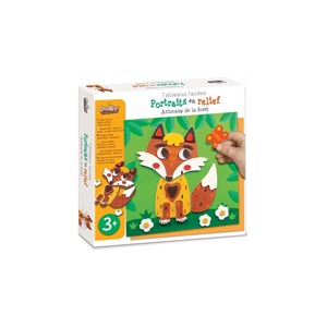Portrait en relief animaux de la foret