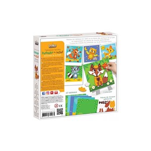 Portrait en relief animaux de la foret