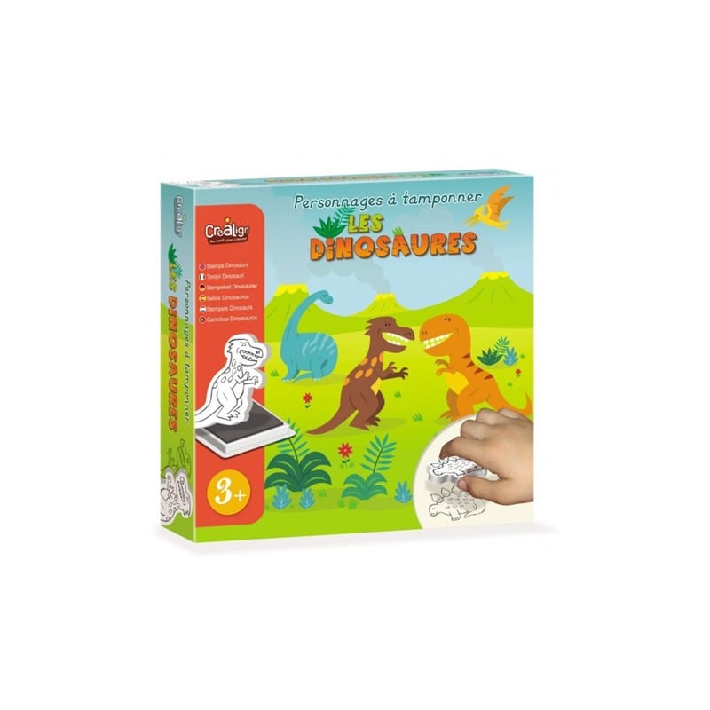 Coffret tampons les dinosaures