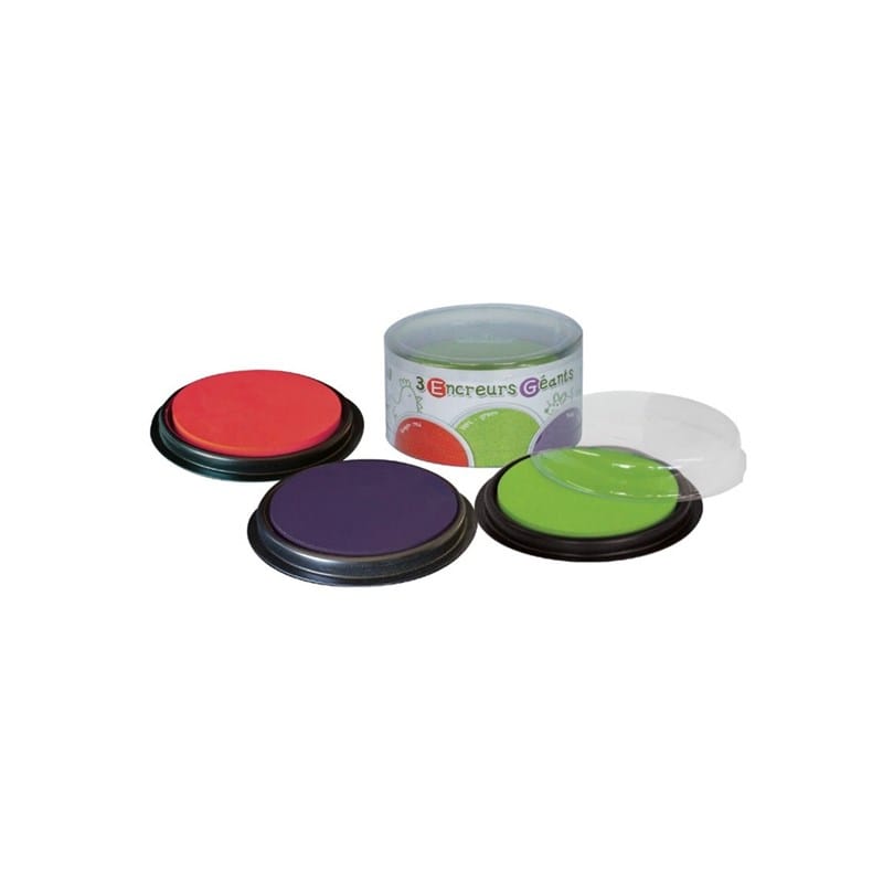 Crea Lign - Pack de 3 encreurs vert rouge violet