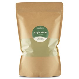 Argile verte illite - poudre surfine - 1kg
