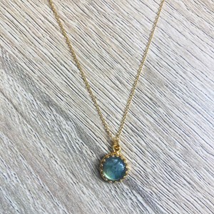 Collier margaux labradorite grise or