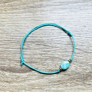 Bracelet mini candy amazonite bleue