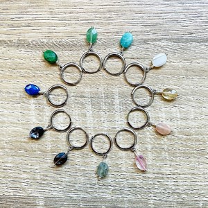 Créoles mini candy amazonite argent