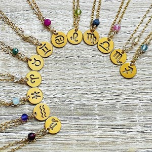 Collier astrée scorpion citrine jaune