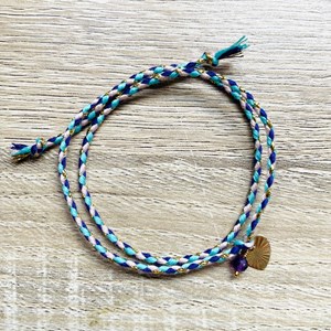 Bracelet grigri février améthyste violet