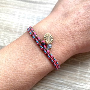 Bracelet grigri février améthyste violet